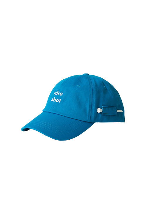 cap with Tee pocket_aqua blue
