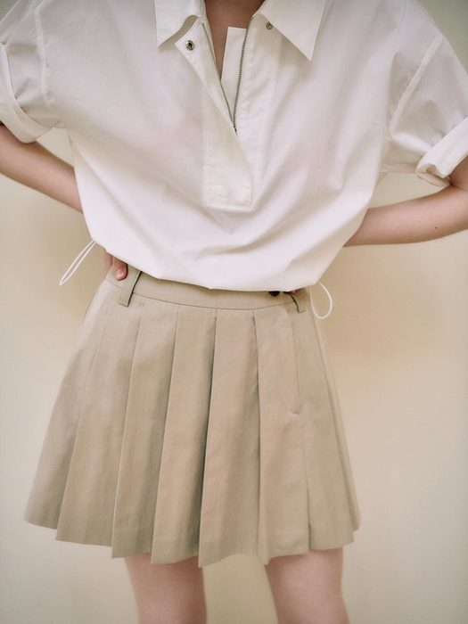 Pleats Mini Skirt SW2MS657-91