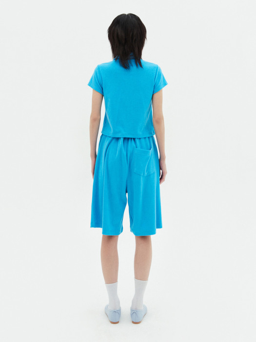 SOFT TOUCH HALF PANTS IN BLUE