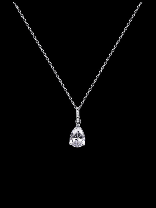 [Silver925] Laterano Pear Pendant Necklace