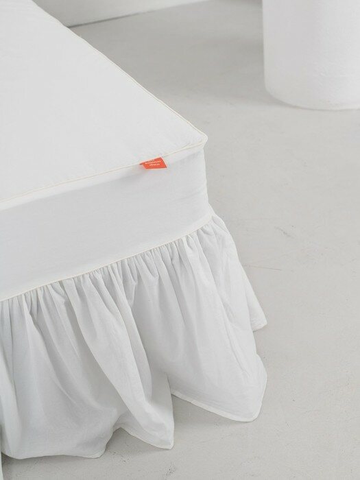 white bed skirt 40수 순면 워싱 베드스커트