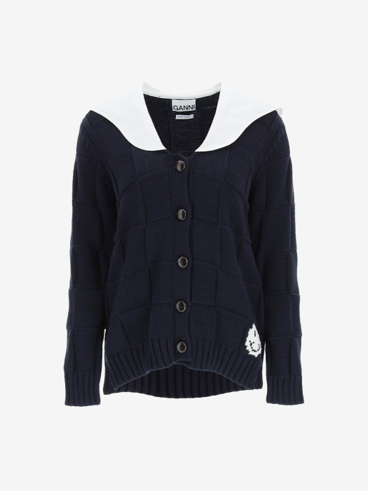 [WOMEN] 22SS COTTON ROPE KNIT NAVY K1718 683