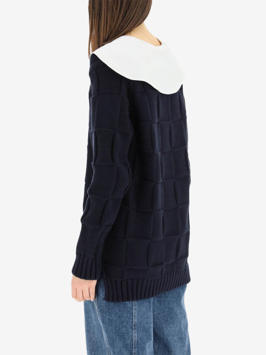 [WOMEN] 22SS COTTON ROPE KNIT NAVY K1718 683