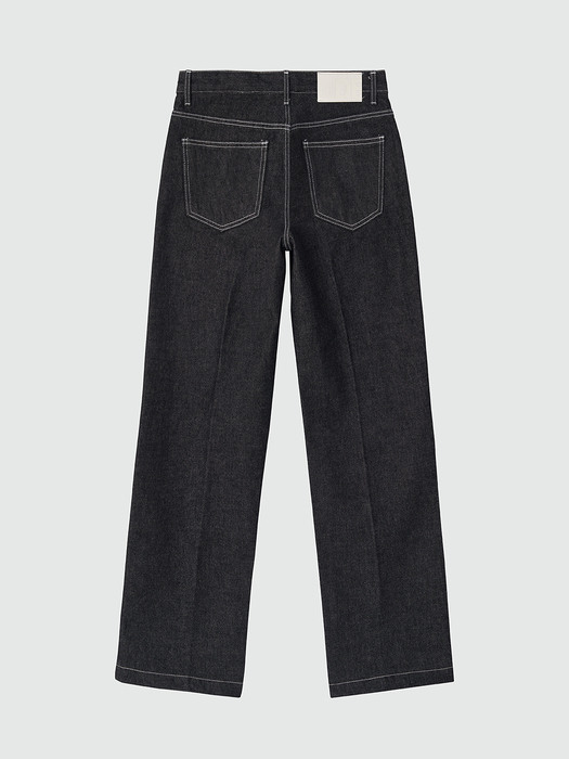 Dawn Cropped Tapered Jeans DCPT001RawBlack