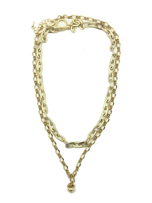 Gold fruit necklace
