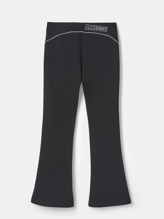 DIVIDED PIPING PANTS BLACK