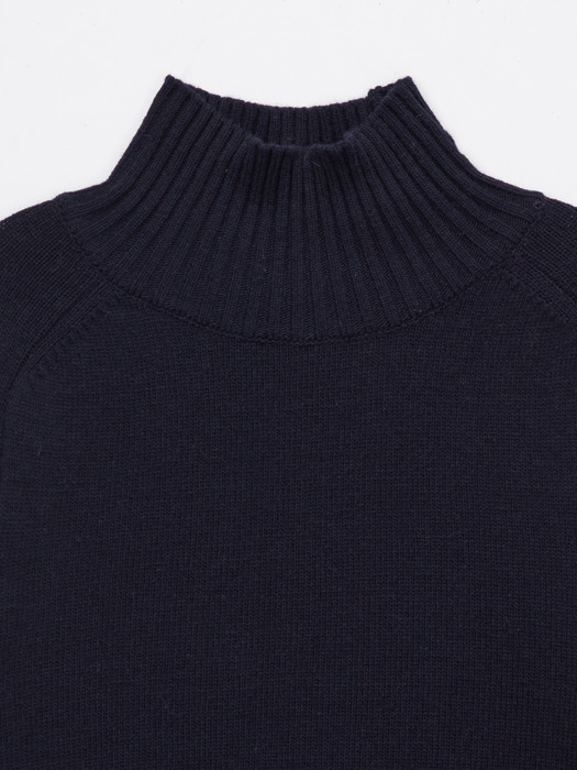 CLASSIC TURTLE NECK PULLOVER_NAVY