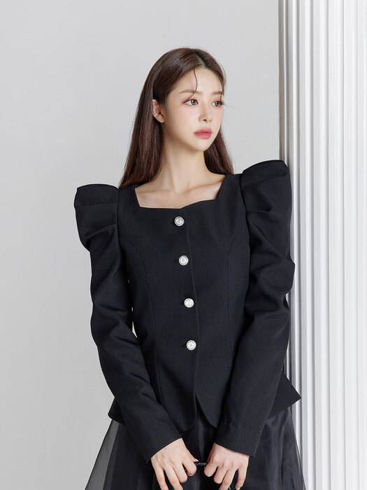 GRACE U그레이스유]Caria Jacket (Black)