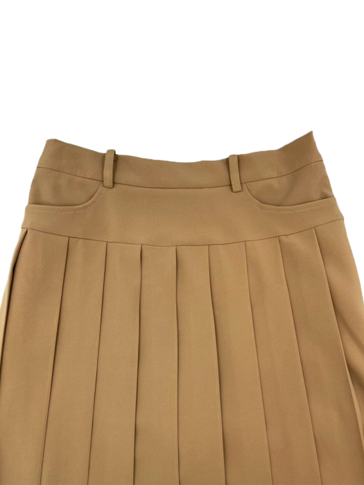 Tri Swing pleats skirt Beige s