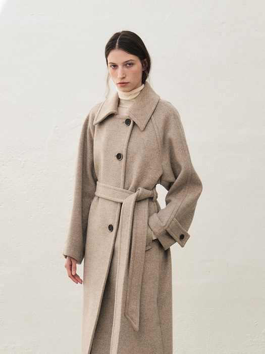 TWW WOOL100 SEMI DOUBLE COAT_2COLORS