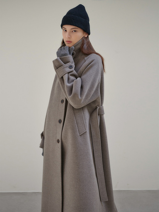 22WN single raglan coat [M/GY]