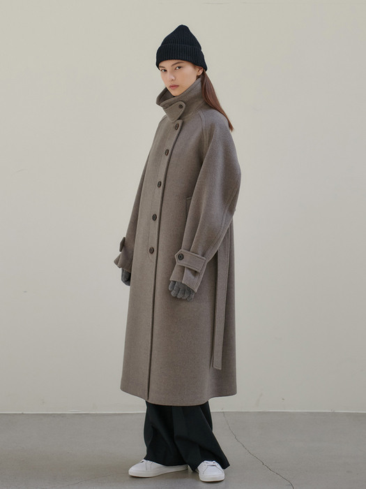 22WN single raglan coat [M/GY]