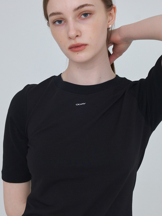 QDRY Half Sleeve T-shirt - Black