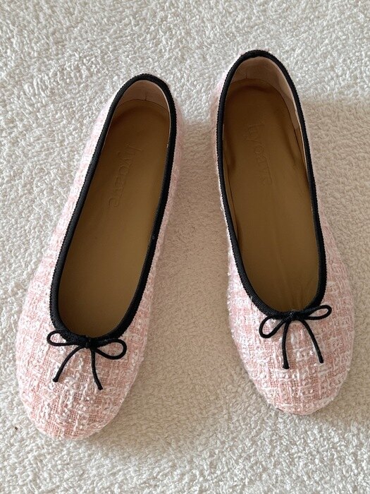 Coppola Flats - Black Pink (Tweed)