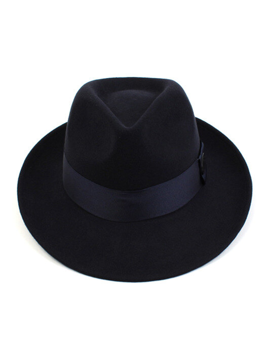 BU Navy Wool Fedora - Big Size 빅사이즈페도라