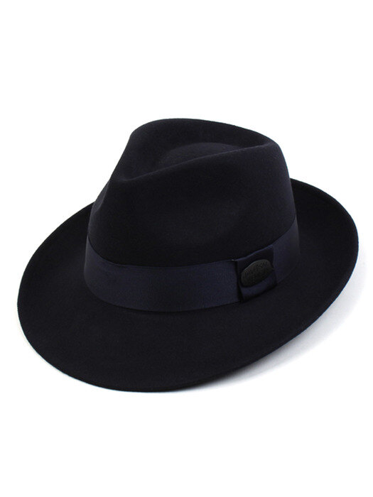 BU Navy Wool Fedora - Big Size 빅사이즈페도라