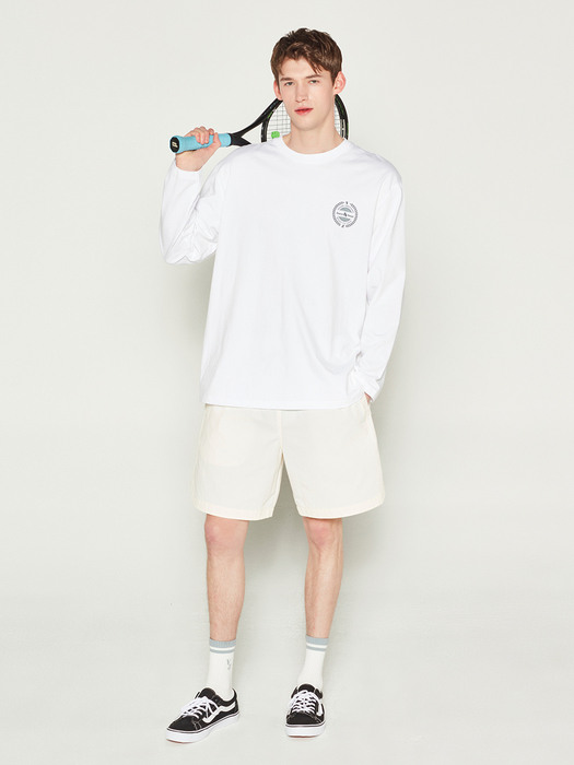 CLASSIC RACKET LONG TEE (WHITE)_MAN