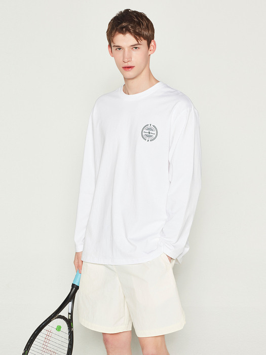 CLASSIC RACKET LONG TEE (WHITE)_MAN