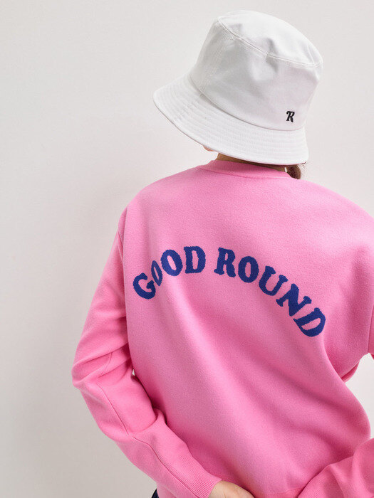 Good round Cardigan-Pink
