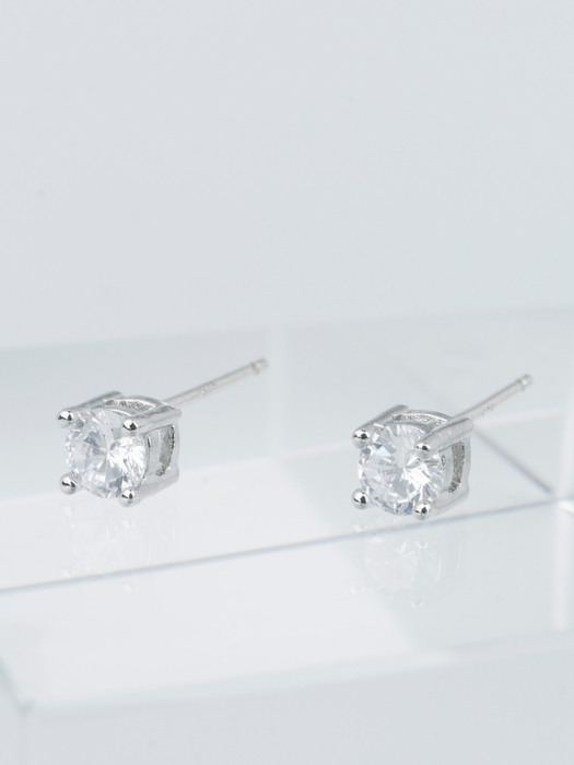Basic cubic earring [베이직 큐빅 귀걸이_2color]