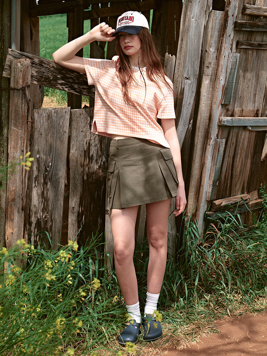 COLOSSEUM Cargo mini skirt (Khaki)