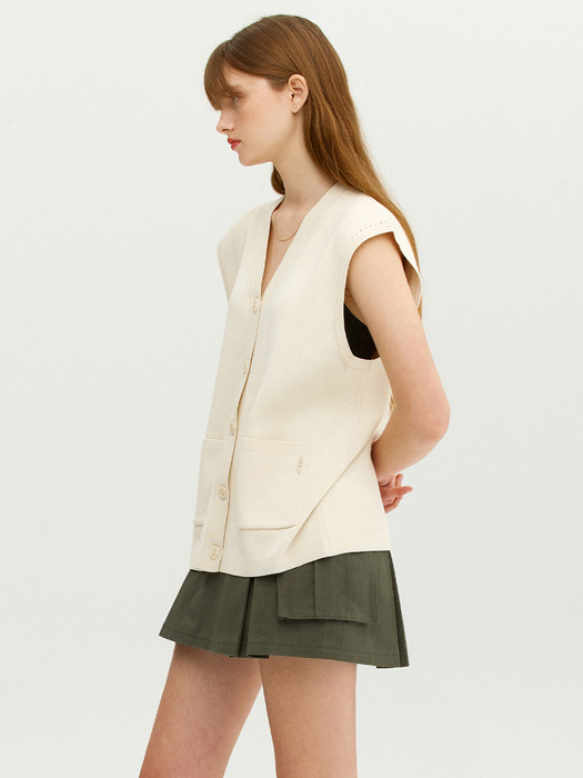 COLOSSEUM Cargo mini skirt (Khaki)