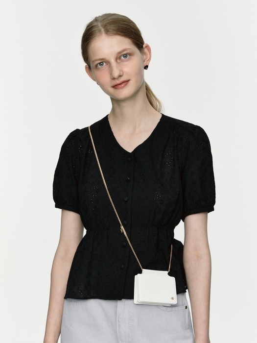 d/p logo wallet bag (cross-body) - white