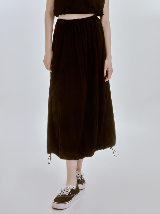 Nod string skirt (black)