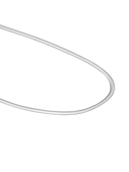 [925 silver] Un.silver.160 / flat soir necklace