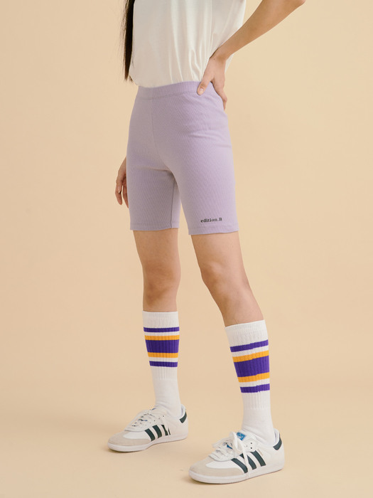 Ribbed Biker Shorts (2 Colors)-