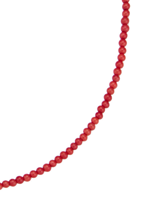 Tiny ball necklace(Red)