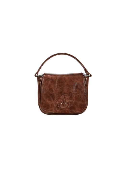 Crack Leather Micro Bag (brown)