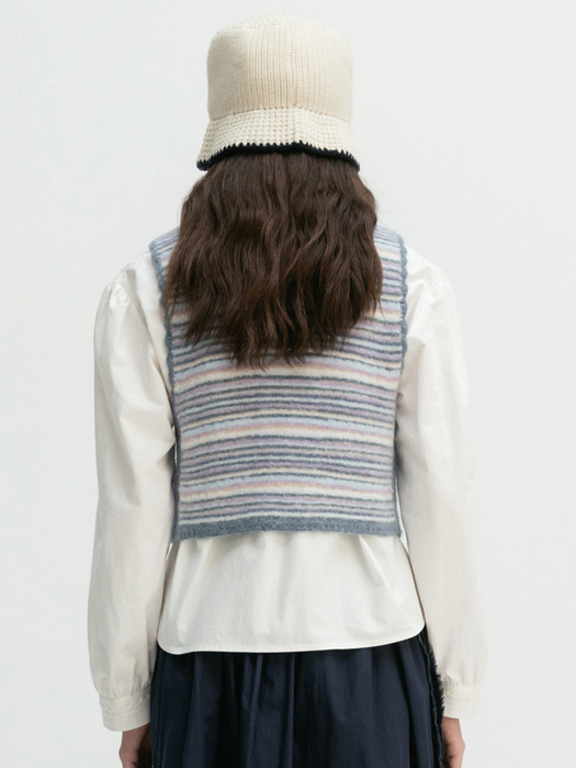 Via Bruna knit vest (Light blue)