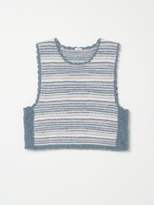 Via Bruna knit vest (Light blue)