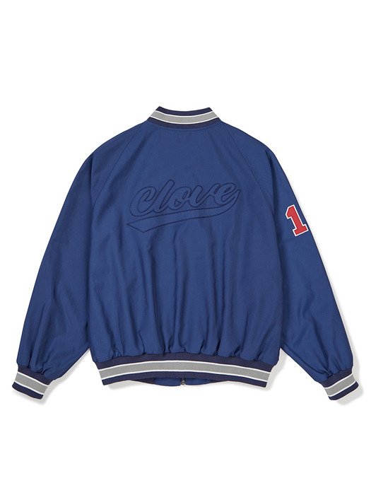 [23FW clove] Classic Varsity Jacket (Blue)