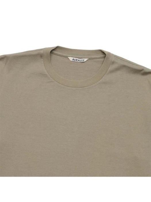 오라리 남성 러스터 플레이팅 티셔츠 카키그레이 A00SP02GT-KG