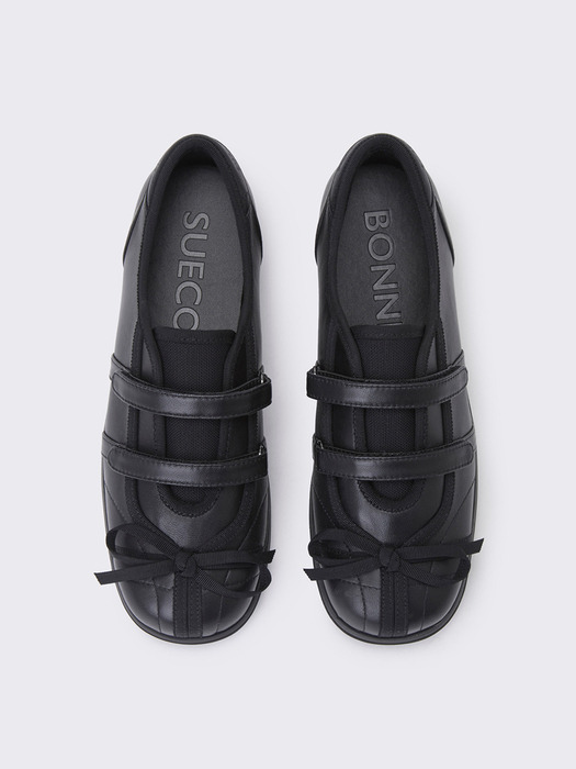 Flat strap sneakers(black)_DG4DS24012BLK