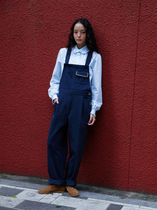 The Pocket Stitch Overall Navy_ F234PT01