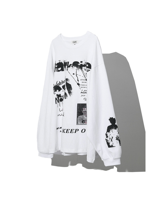 BIZARRE ARTWORK L/S T-SHIRT_WH