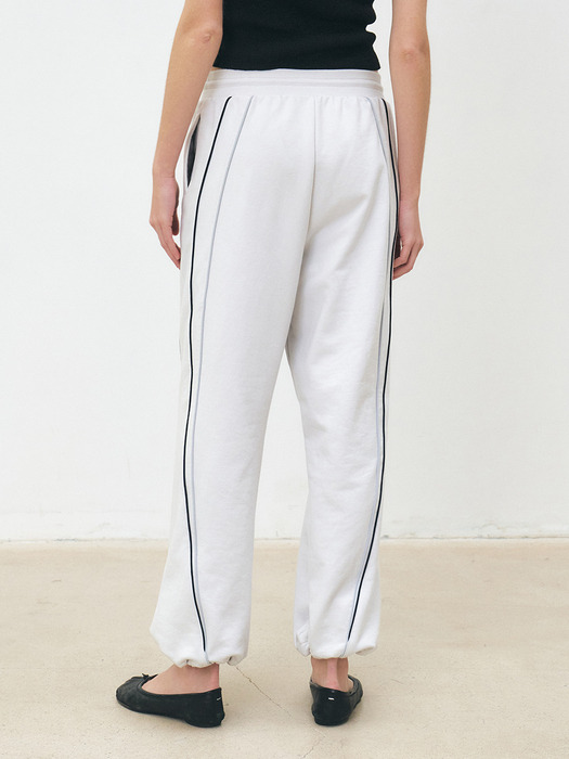 TFS MIXED EDGE SWEAT PANTS_2COLORS