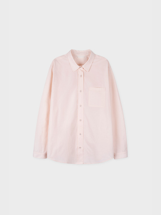 peach milk cotton shirt