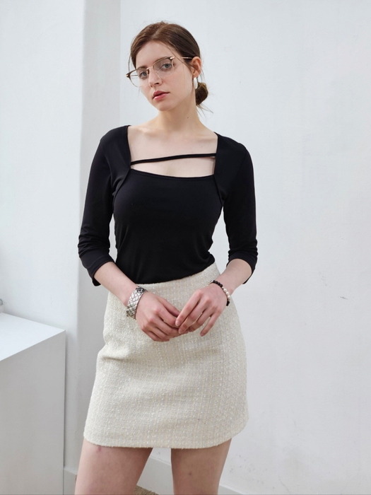 트위드 미니스커트 - tweed Mini skirt