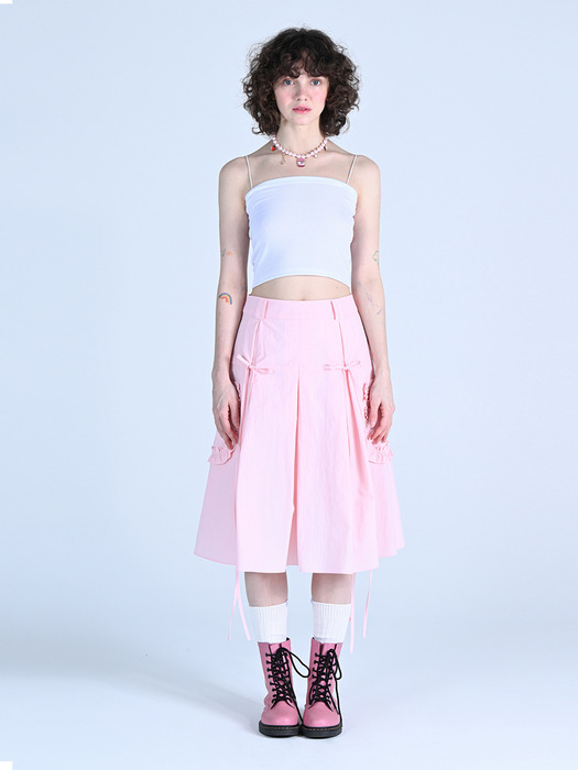 Rosie Side Frill Skirt Pink WBDSSK001LP