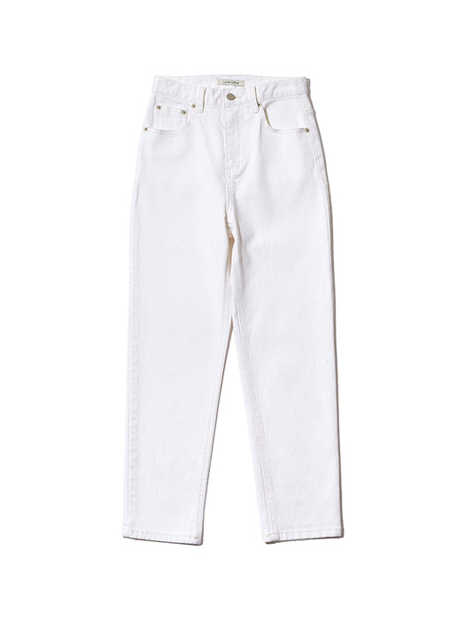 Crop Denim Pants - White