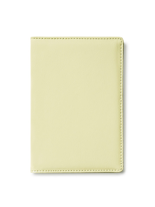 CRINKLE PASSPORT CASE - LEMON SORBET