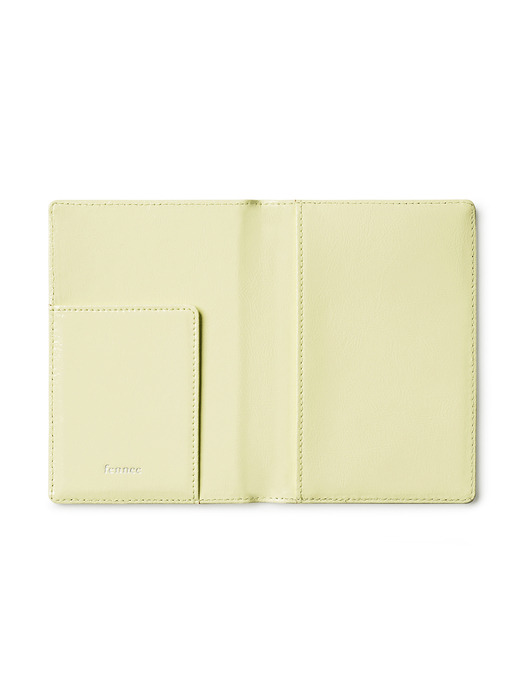 CRINKLE PASSPORT CASE - LEMON SORBET