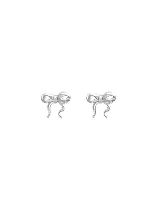 CRUSH RIBBON STUD EARRING #0006