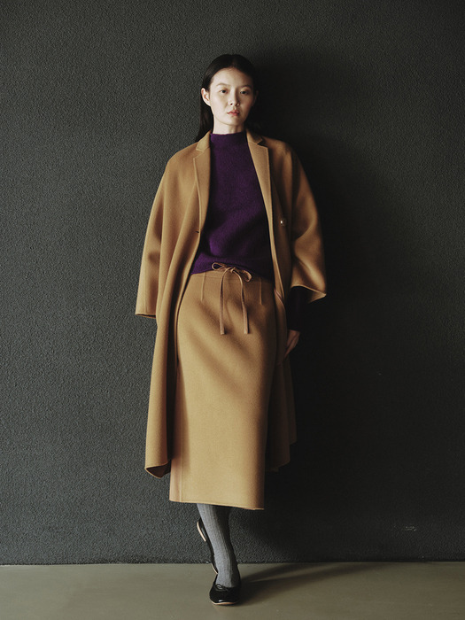 WOOL HANDMADE DOLMAN COAT_CAMEL