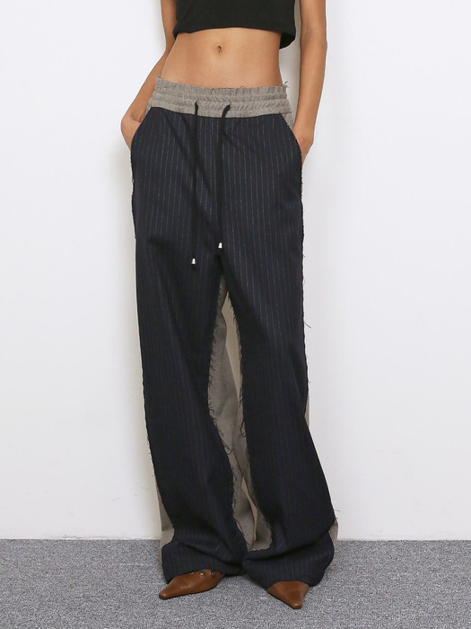 FRONT STRIPE EFFORTLESS PANTS, NAVY