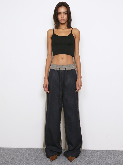 FRONT STRIPE EFFORTLESS PANTS, NAVY